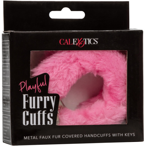 Playful Furry Cuffs - Pink