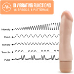 Dr. Skin Silicone – Dr. Steve - 7 Inch Vibrating Dildo - Beige