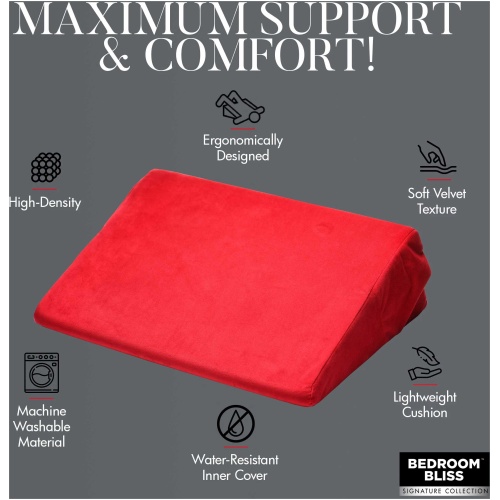 Love Cushion Small Wedge Pillow - Red
