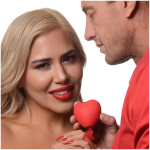 Shegasm 10x Heart Desire Silicone Suction Clit  Stimulator - Red