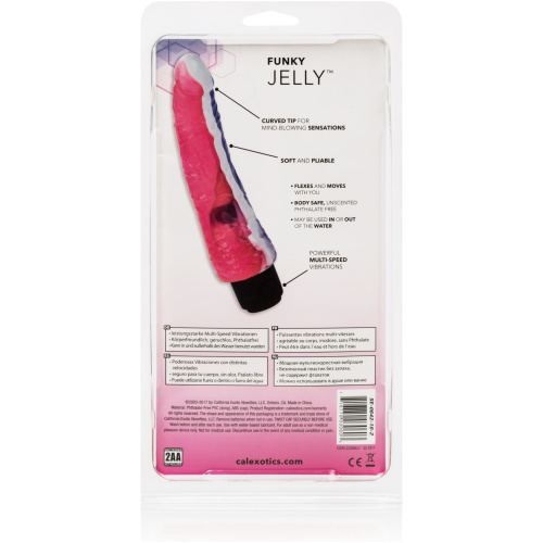Funky Jelly Vibe 7.5 Inches - Pink/purple