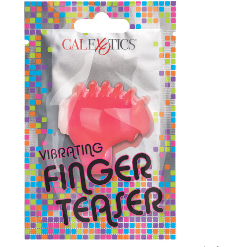 Foil Pack Vibrating Finger Teaser - Pink