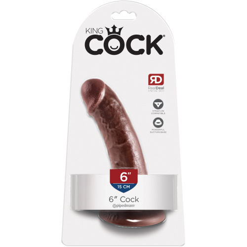 King Cock 6-Inch Cock - Brown
