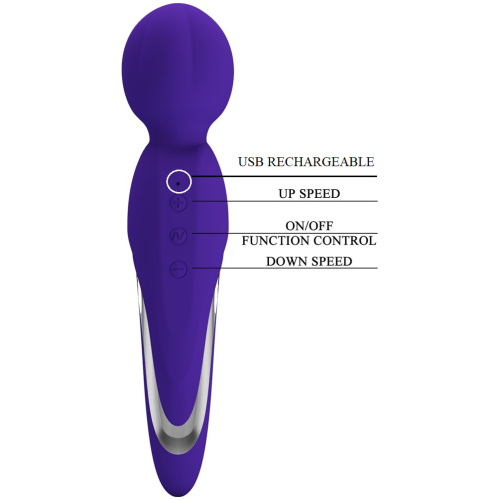 Walter Super Soft Silicone Wand - Violet