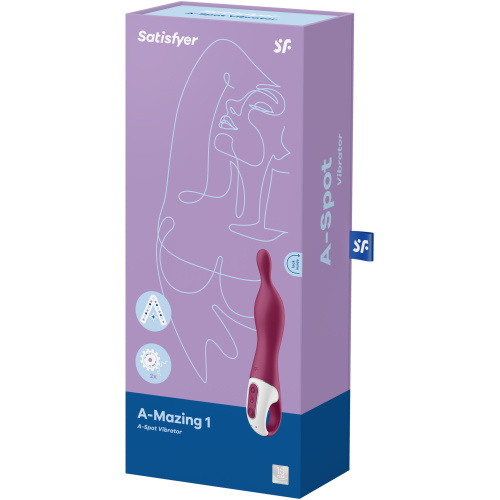 A-Mazing 1 a-Spot Vibrator - Berry