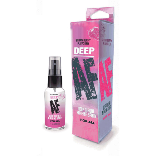 Deep Af Numbing Throat Spray 1 Oz - Strawberry