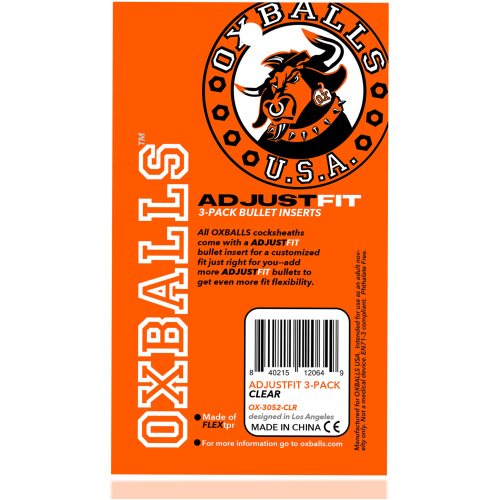 Cocksheath Adjustfit 3 Pack Bullet Inserts