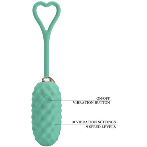 Vivian Remote Control Vibrating Egg - Turquoise