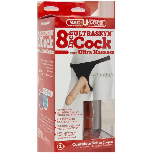 Vac-U-Lock Set - 8 Inch Ultraskyn Ultra Harness