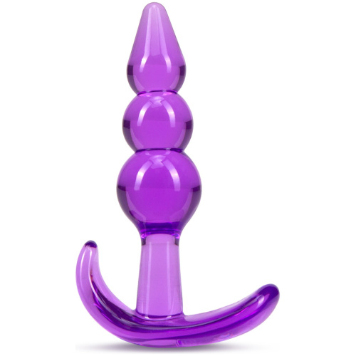 B Yours - Triple Bead Anal Plug - Purple