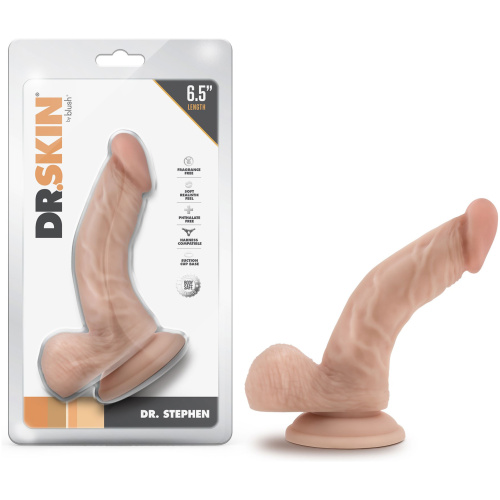 Dr. Skin - Dr. Stephen - 6.5 Inch Dildo With Balls - Beige