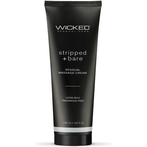 Stripped and Bare - Unscented Sensual Massage  Cream - 4 Oz