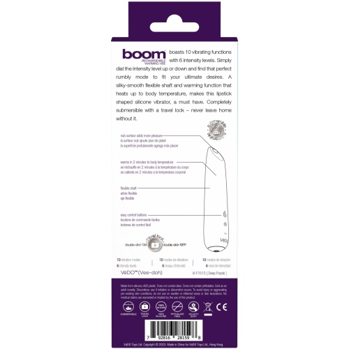 Boom Rechargeable Warming Vibe - Deep Purple