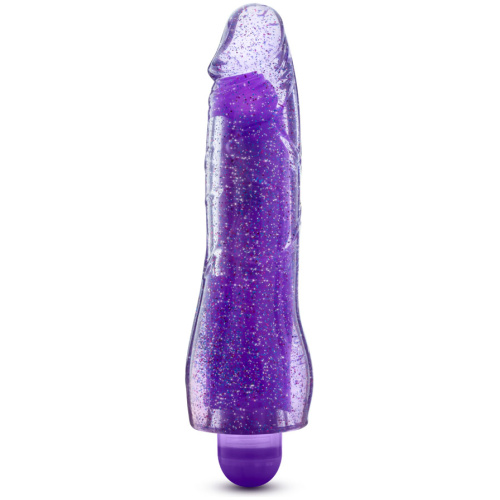 Glow Dicks - Molly Glitter Vibrator - Purple