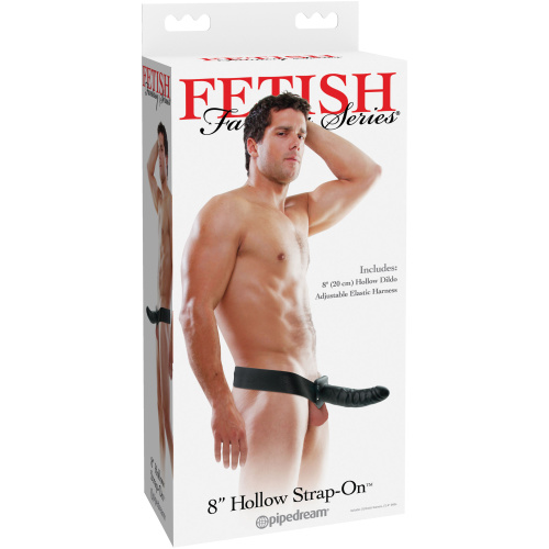 Fetish Fantasy Series 8 Inch Hollow Strap-on - Black