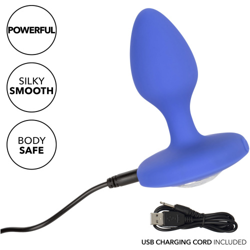 Cheeky Gems - Medium Rechargeable Vibrating Probe - Blue