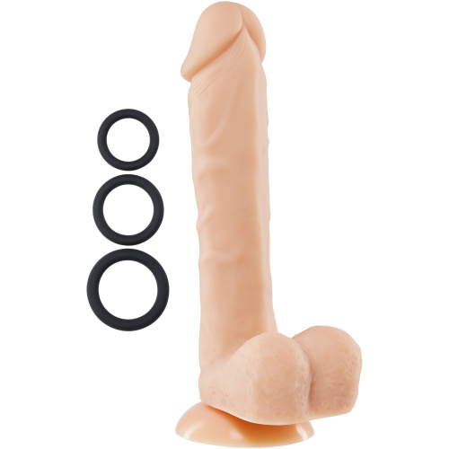 9 Inch Silicone Pro Odorless Dong - Flesh