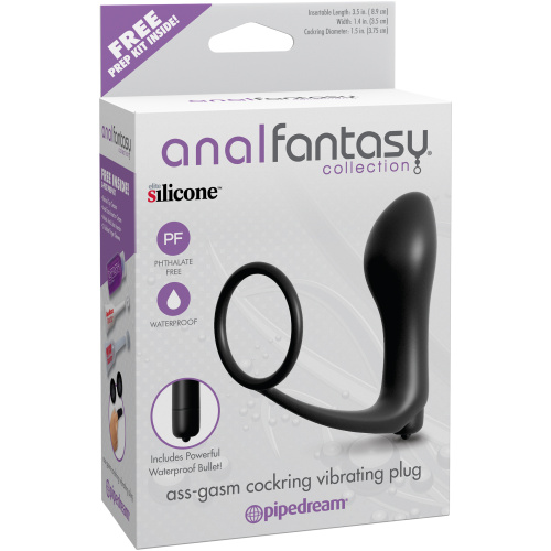 Anal Fantasy Collection Ass Gasm Cockring Vibrating Plug