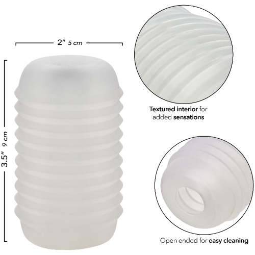 Pop Sock Ribbed - Clear