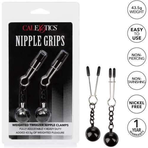 Nipple Grips Weighted Tweezer Nipple Clamps