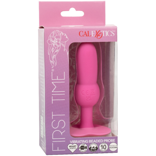 First Time Vibrating Beaded Probe - Pink