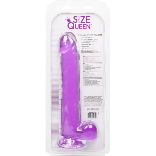 Size Queen 10 Inch - 25.5cm - Purple