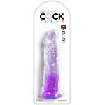 King Cock Clear 8 Inch - Purple