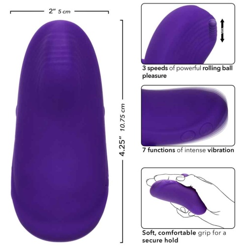Envy Handheld Rolling Ball Massager - Purple