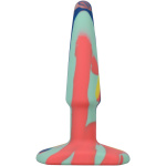A-Play Groovy Silicone Anal Plug 4 Inch - Sunrise