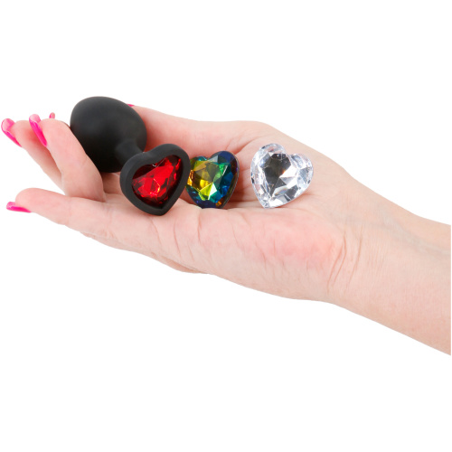 Glams Xchange Heart - Small - Black