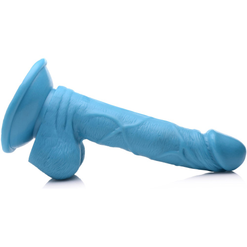 Pop Pecker 6.5 Inch Dildo With Balls - Blue