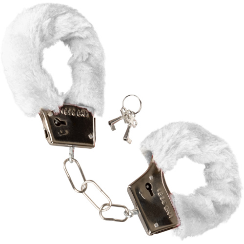 Playful Furry Cuffs - White