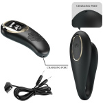 Nathan Double Pleasure Remote Control Vibrator -  Black