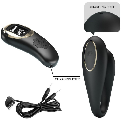 Nathan Double Pleasure Remote Control Vibrator -  Black
