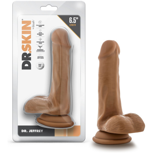 Dr. Skin - Dr. Jeffrey - 6.5 Inch Dildo With Balls - Tan