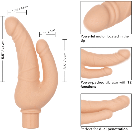 Rechargeable Power Stud Over and Under - Ivory