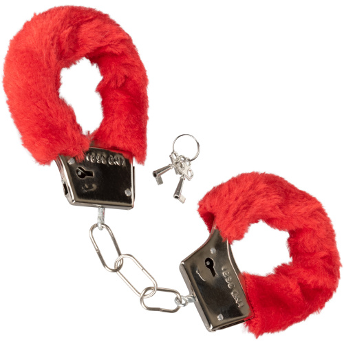 Playful Furry Cuffs - Red