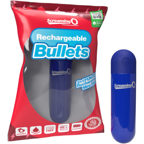 Screaming O Rechargeable Bullets - Blue