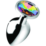 Rainbow Prism Gem Anal Plug - Large