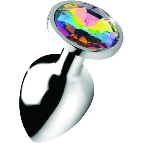 Rainbow Prism Gem Anal Plug - Large