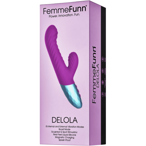 Delola Liquid Silicone Rabbit - Purple