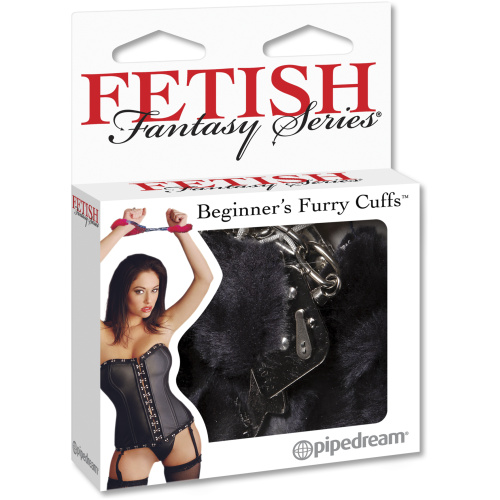 Fetish Fantasy Series Beginner's Furry Cuffs - Black