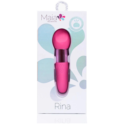 Rina Rechargeable Dual Motor Silicone 15- Function Vibrator - Pink