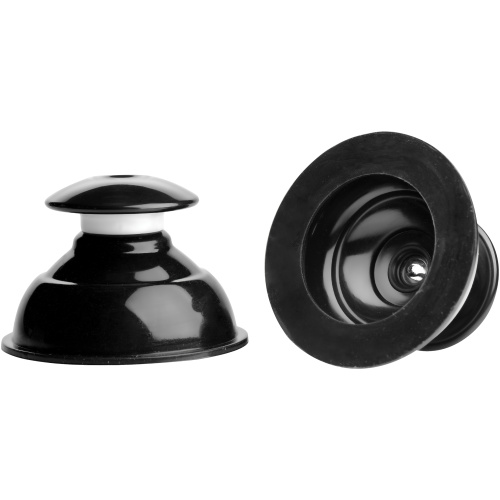 Master Series - Plungers Extreme Suction Nipple Suckers - Black