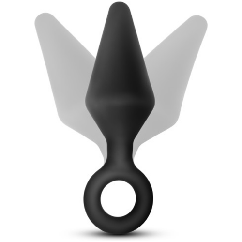 Anal Adventures Platinum - Silicone Loop Plug - Large - Black