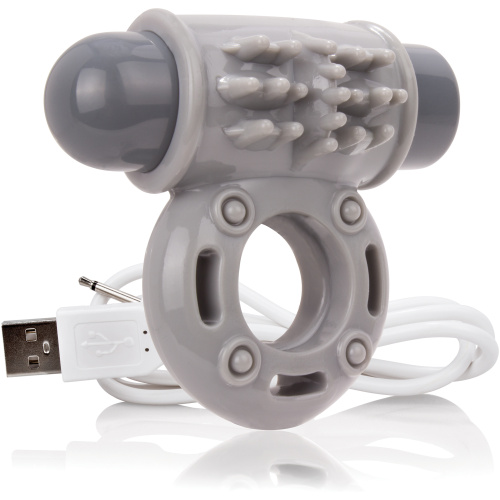 Charged Owow Rechargeable Vibe Ring - Grey