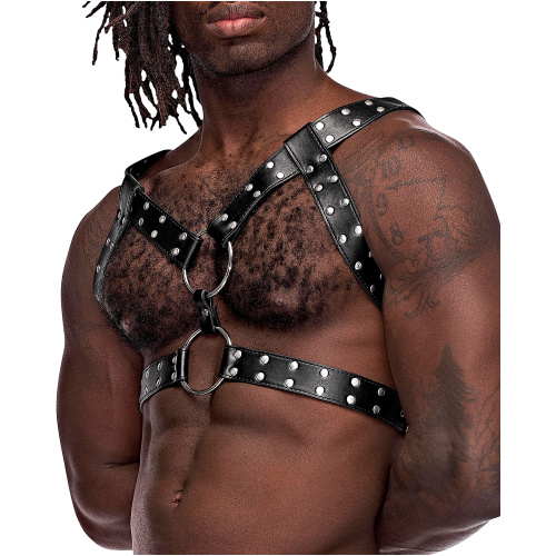Gemini Leather Harness - One Size - Black
