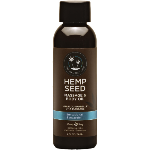 Hemp Seed Massage and Body Oil - Sunsational 2 Fl. Oz/ 60ml