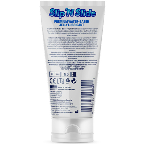 Swiss Navy Slip N Slide - Premium Jelly Lubricant - 5 Fl. Oz.