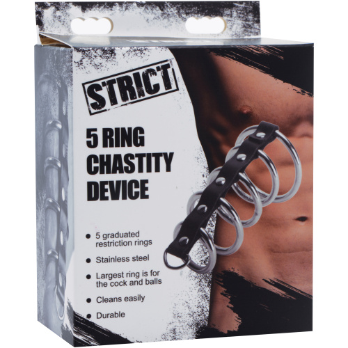 5 Ring Chastity Device